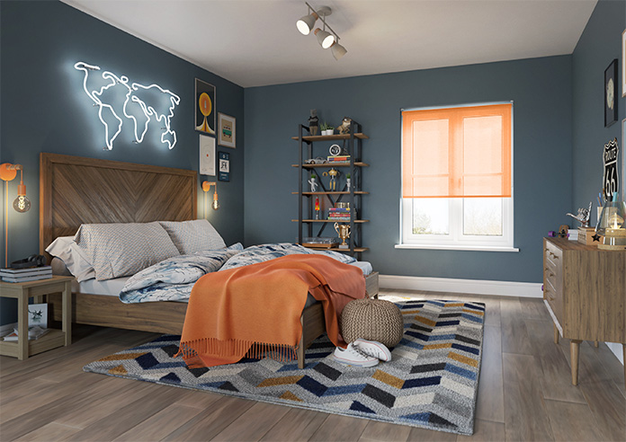 Pompeii Voile, Clementine - Twist&Fit Roller Blind - Image 7